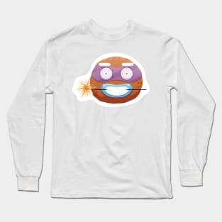 Christmas Sticker, Ginger Man Sticker Long Sleeve T-Shirt